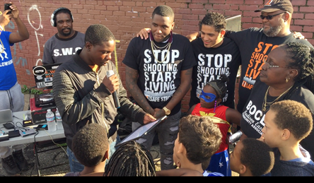 DLOW Visits with Baltimore residents at BCHD Violence Prevention Event